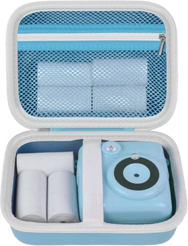 Image of Kids Instant Print Camera Case for HiMont/for Hangrui/for ESOXOFFORE/for VTech KidiZoom PrintCam/for Gofunly/for Dylanto/for Hangrui/for GREENKINDER Digital Video Toddler Cameras - Box Only (Blue)