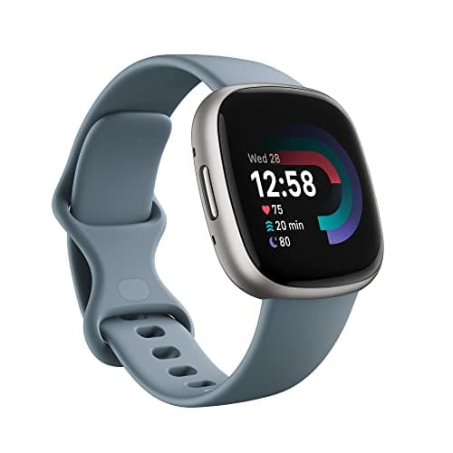 Image of Google Fitbit Versa 4 Fitness Smartwatch with built-in GPS and up to 6 days battery life - compatible with iOS 15 or higher & Android OS 9.0 or higher