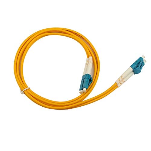 Image of Jopto LC to LC Fibre Patch Cable 1m/ 100cm OS1/OS2 Leads Single Mode Duplex 9/125 Fiber Optic Cable (LSZH) for 10Gb/Gigabit SFP Transceiver - 1m (LSZH) 9/125um Pigtail Singlemode Lead Series