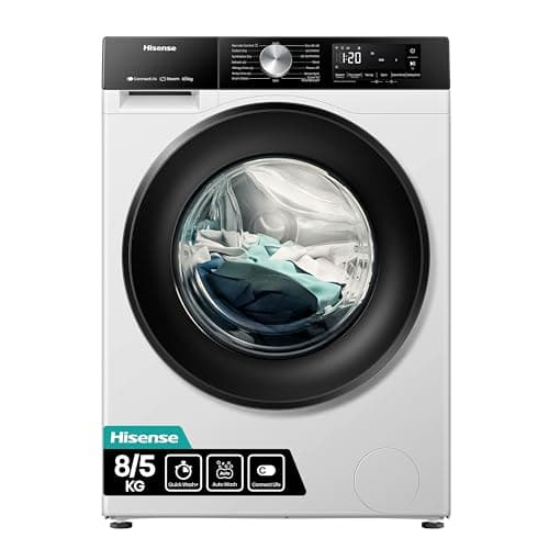 Image of Hisense 3S Series WD3S8043BW3 Wifi Connected 8Kg / 5Kg Washer Dryer with 1400 rpm - White - A/D Rated