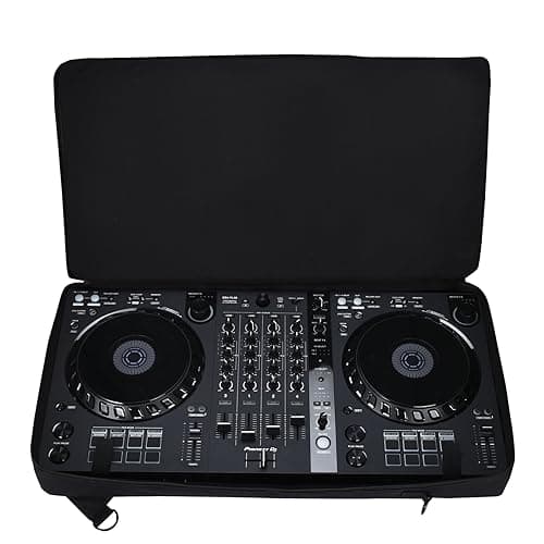 Image of CBDYWVR Carrying Bag for Pioneer DDJ-FLX6/FLX6-GT, DJ Controller Travel Case for Numark NS4FX,DDJ-SX3/SX2/SX,Mixtrack 800 808,DDJ-T1, Padded Protection, Adjustable Shoulder Strap