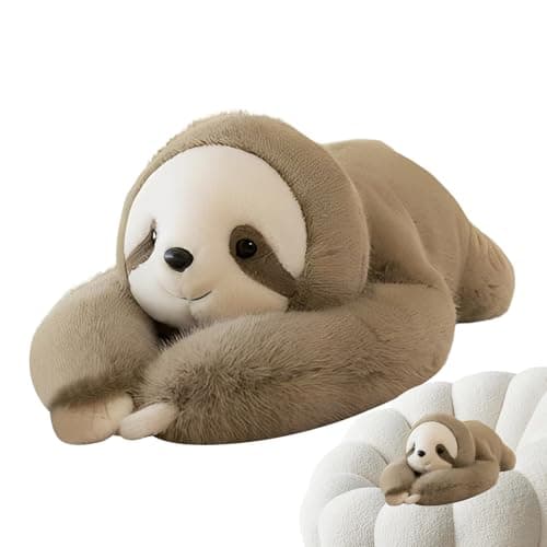 Image of Plush - 25.59 Inch Plush Sloth Figure Animal with Realistic Features | Collectable Plush Toy for Teenagers, Friends, Sofa Bed