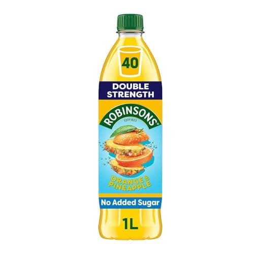 Image of Robinsons Fruit Squash Double Strength Orange & Pineapple No Added Sugar 1L