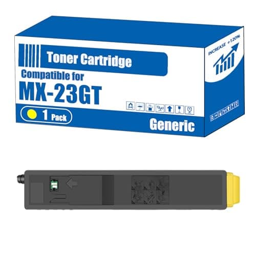 Image of TOEPPEX Compatible for Sharp MX-23GT Toner Cartridge MX-2614 MX-3111 MX-3114 MX-3116 Printers, High Yield 18000 Pages, Accurate Imaging Rich Colors (1 Pack Yellow)