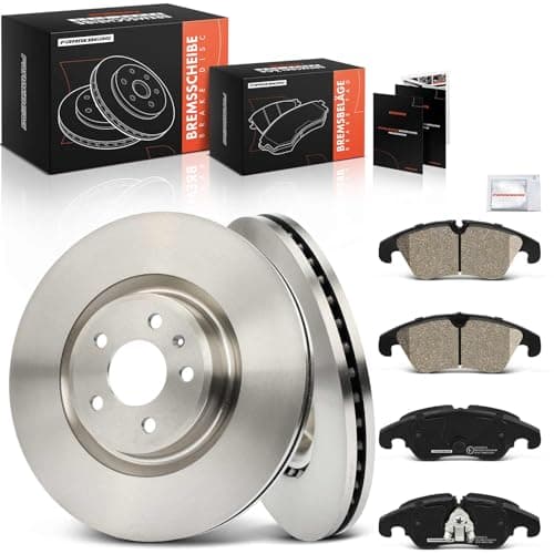 Image of Frankberg Brake Kit incl. 2x Brake Disc + 4x Brake Pad Front Compatible with A6 Avant 4G5 4GD Q5 8RB A6 4G2 4GC A7 Sportback 4GA 4GF Replace# 4G0698151D