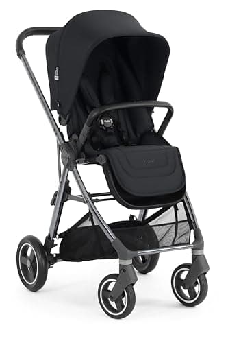 Image of Oyster Gravity+ Stroller/Pushchair in Carbonite with Raincover Birth to 22Kg