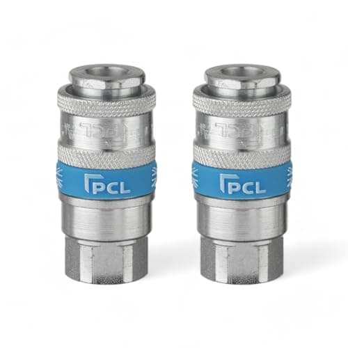 Image of x2 Genuine PCL Air Line Airflow Female Coupling 3/8 BSP Fitting Connector
