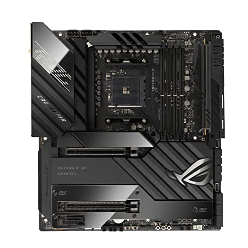 Image of ASUS ROG Crosshair VIII Extreme EATX X570 Gaming Motherboard, AMD, AM4, Ryzen 5000, 18 + 2 Power Stages, passive chipset cooling, PCIe 4.0, five M.2, OptiMem III, WiFi 6E, 10G & 2.5G LAN, USB 3.2