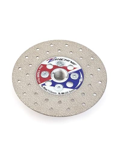 Image of Vacuum Brazed Diamond Cutting Grinding Discs 115mm X M14 for Grinding Beveling Shaping Rounding Granite Porcelain,Tile,Stone