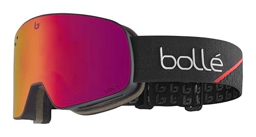 Image of bollé NEVADA Race Black Matte - Volt Ruby Cat 2 - Snow Goggles - Race Black Matte - Volt Ruby Cat 2 - Size M-L - Unisex - Adult