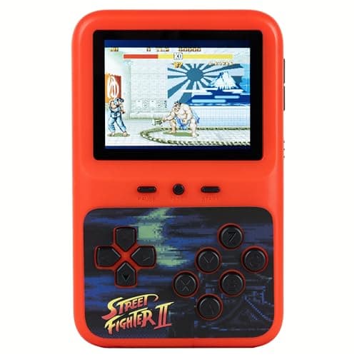 Image of Fizz Creations Street Fighter 2 Colour Handheld Electronic Game. Retro Classic Arcade Game. Full Colour Graphics Original Sounds. Battery Operated. Retro Gaming Gift