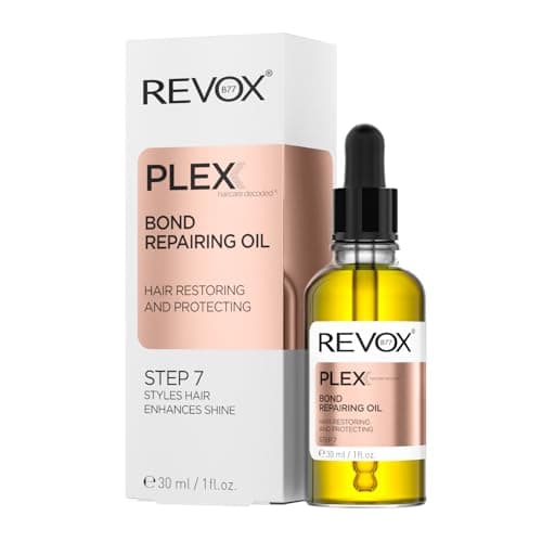 Image of REVOX B77 - Plex Bond Repairing Oil Step 7, 30 ml, Repairing Hair Oil, Prevents Split Ends, Repairs Damaged Hair, Prevents Frizz, Boosts Hair Shine