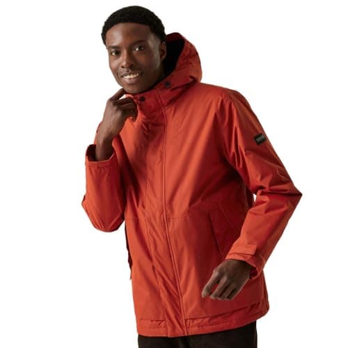 Image of Regatta Mens Sterlings IV Waterproof Insulated Jacket - Red Ochre - M
