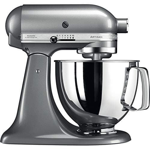 Image of KitchenAid Artisan Stand Mixer (Contour Silver, Stainless Steel, 50/60Hz) 5KSM125BCU