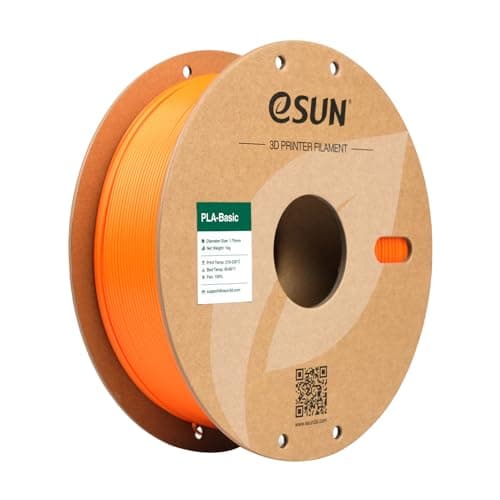 Image of eSUN PLA Filament 1.75mm, PLA Basic Dimensional Accuracy +/- 0.05mm, 1KG Spool (2.2 LBS) Speedy Filament for 3D Printers,Orange