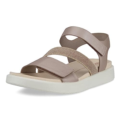 Image of ECCO Women's Gruuv M Marine Sandal, Grey Rose Metallic, 4/4.5 UK