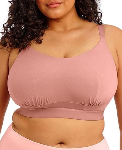 Image of Elomi Women's Downtime Non-Wired and Wireless Bralette, Ash Rose, 38H US