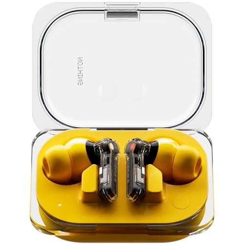 Image of Nothing Ear (a) wireless ear buds with Active Noise Cancelling, Bass Enhance Algorithm and up to 42.5 hours of listening time - Yellow