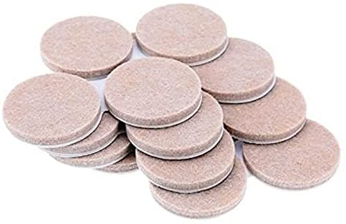 Image of Merriway® BH01175 (24 Pcs) Thick Self Adhesive Round Heavy Duty Felt Pads, 19 mm (3/4 inch) x 4 mm - Pack of 24 Pieces