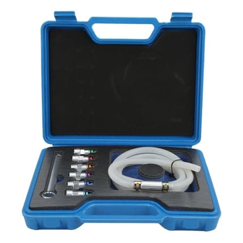 Image of AOWINHIT Universal Brake Bleeder Wrench Kit,Brake Bleeder Kit,6 Adapters 1 Drain Hose,for Car SUV Light Truck or Motorcycle Brake Calipers or Wheel Cylinders