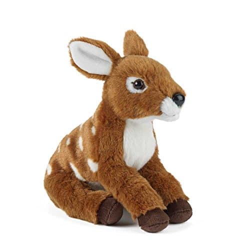 Image of Living Nature Fawn, Realistic Soft Cuddly Baby Deer Toy, Naturli Eco-Friendly Plush, 15cm