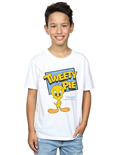 Image of LOONEY TUNES Boys Classic Tweety Pie T-Shirt 5-6 Years White