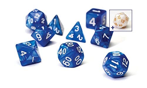 Image of Pearl Blue Poly Set - Sirius Dice
