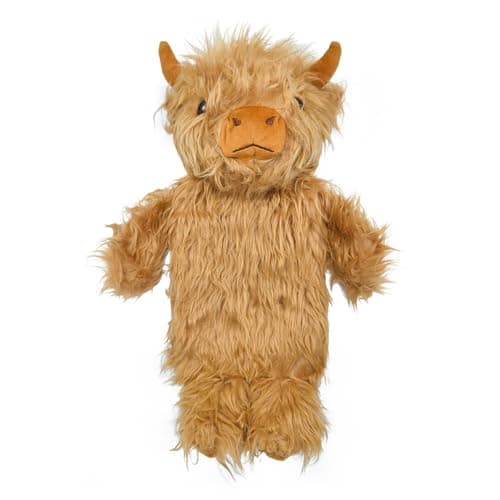 Image of A2Z Hot Water Bottles 3D Animal Dragon Soft Plush Fleece Cover 750ML Durable Leak Proof Rubber Bottle Pain Relief Cosy Nights Neck Back Shoulder Warmer Sofa Bedtime Heat Theraphy (Highland Cow)