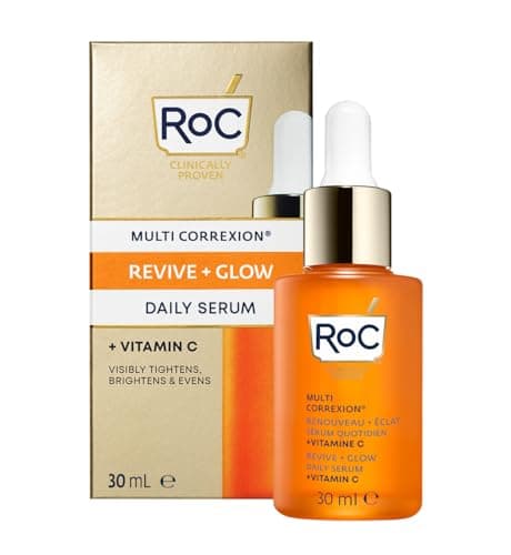 Image of RoC Multi Correxion Revive + Glow Daily Serum | With 10% Vitamin C, Skincare for Face & Neck | 30 ml