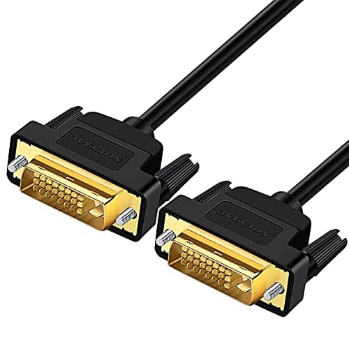Image of SOEYBAE DVI to DVI Cable, 2Meter dvi Cable 24+1 Support High Resolution 1920x1200 for DVD, HDTV Black