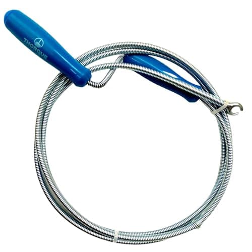 Image of Thorque Professional Drain Unblocker 1.5M (4.92ft) with Claw, Flexible Plumbing Snake, Sink Unblocker and Drain Auger Spring