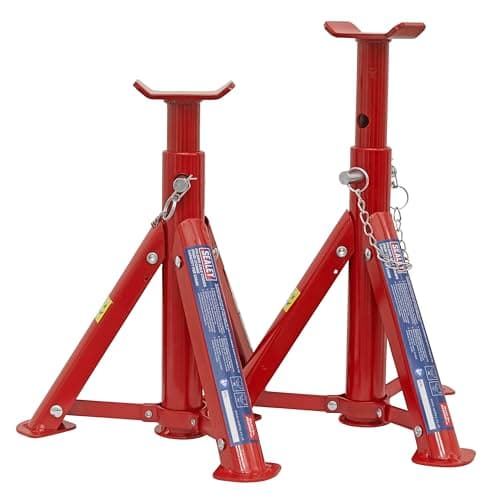Image of Sealey As2000F Axle Stands 2Tonne Cap Per Stand 4Tonne Per Pair Tuv/Gs