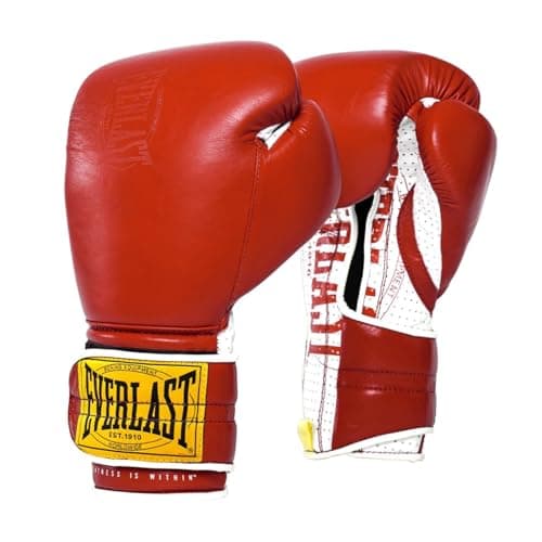 Image of Everlast Unisex 1910 Sparring Gloves Red 12oz