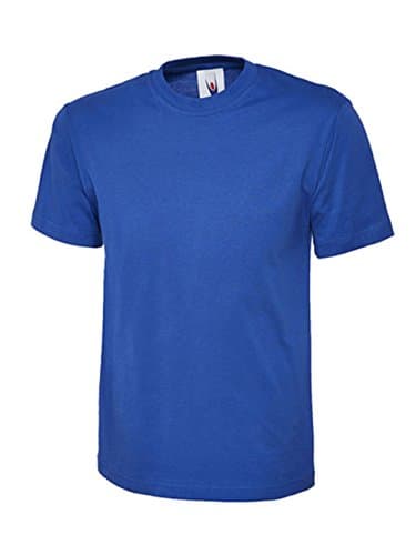 Image of 247-Clothing Ladies Loose Fit Plain T Shirt 100% Cotton Premium Unisex Top, Royal, UK 12-14