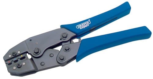Image of Draper Expert Crimping Tool | Wire Cable Stripper Cutter Electrical Pliers | Ferrule Terminal Crimper Tool | Electricians Tools | 35574