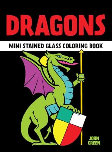 Image of Dragons Stained Glass Coloring Book (Little Activity Books)