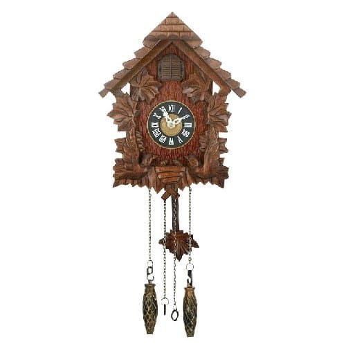 Image of Qtz Cuckoo Clock - Wooden - Pitched Roof