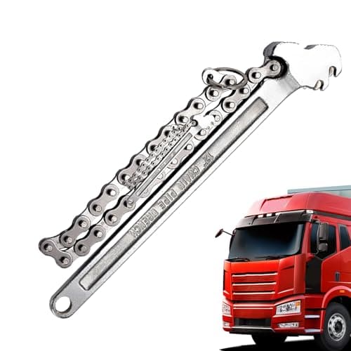 Image of Chain Wrench,40cm Steel Chain Wrench - Adjustable Removal Tool For Car Repair Home Maintenance Heat Techniques Improve PR Absorption