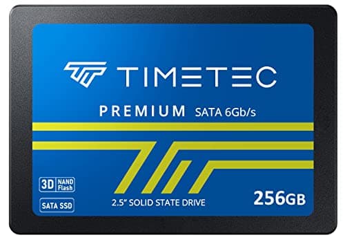 Image of Timetec 256GB SSD 3D NAND SATA III 6Gb/s 2.5 Inch 7mm (0.28") Read Speed Up to 550 MB/s SLC Cache Performance Boost Internal Solid State Drive for PC Computer Desktop and Laptop