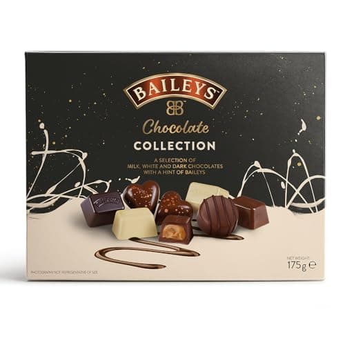 Image of Baileys Chocolate Box Collection 175g | Milk, White and Dark Chocolates with an Irish Cream Filling | Boxed Chocolate | Happy Birthday Chocolate | Gift for Birthday or Christmas