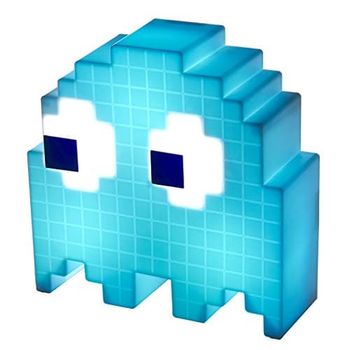 Image of Paladone Pac-Man Ghost Light - Officially Licensed with Color Phasing Modes, Sounds Reactive Colors Change to Music, USB Powered, Retro Gamer Gift
