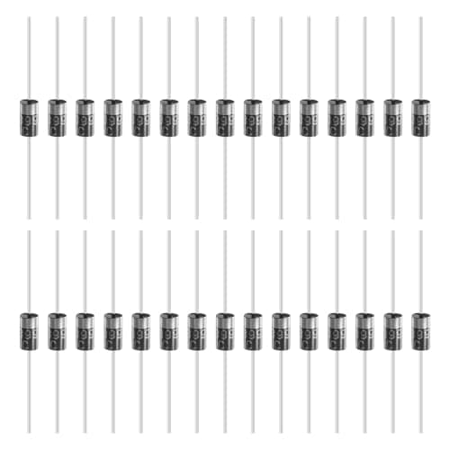 Image of sourcing map 30 Pcs 1N5399 Rectifier Diode, 1.5A 1000V DO-15 Electronic Silicon Diodes for Charger Industrial Power Adapter Supply Inverter Switching Power Supply