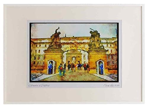 Image of Prague Praha 248033 - Guardposts Of The Castle A3 Picture Frame Limited Edition A4