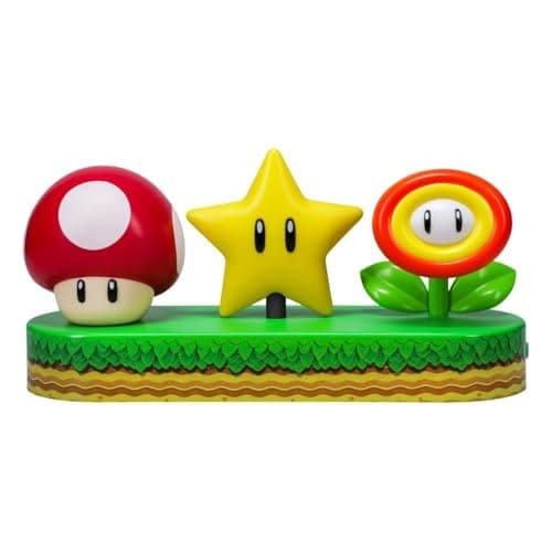 Image of Paladone Super Mario Icon Light - Officially Licensed Mario Brothers Free Standing Desk Light, Gaming Room Decor and Merchandise for Boys and Girls, Nightlight Gift Accessory for Bedroom