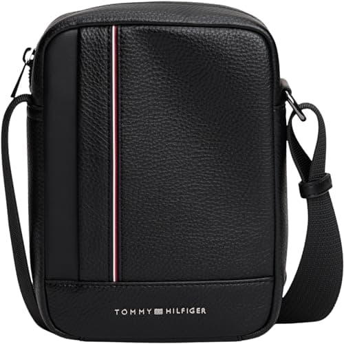 Image of Tommy Hilfiger Men's TH CENTRAL MINI REPORTER AM0AM13632 Crossover, Black (Black), One Size