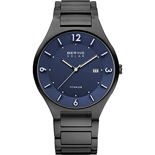 Image of BERING Men Analog Solar Collection Watch with Titan Strap and Sapphire Crystal 14440-727