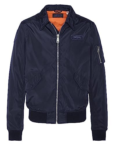 Image of Schott NYC Men's Jacket, navy blue, S