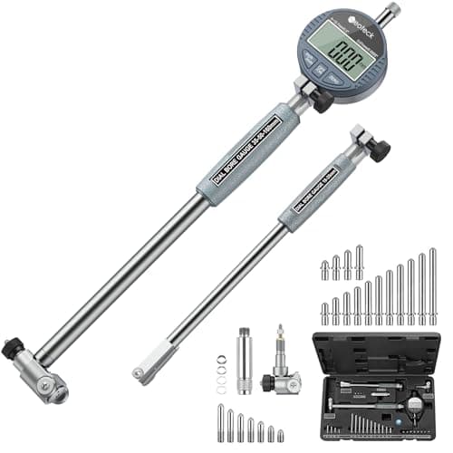 Image of Neoteck Digital Dial Bore Gauge, 18-160mm Range, 150mm Depth, 23 Anvils, Engine Cylinder Measurement