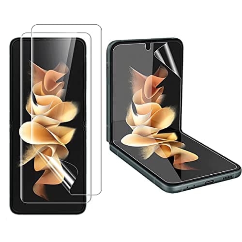 Image of Stejnhge [2Pcs] Screen Protector Hydrogel Film for Samsung Galaxy Z Flip 3 5G (6.7"), Soft TPU Protective Film [HD] (NOT Glass)