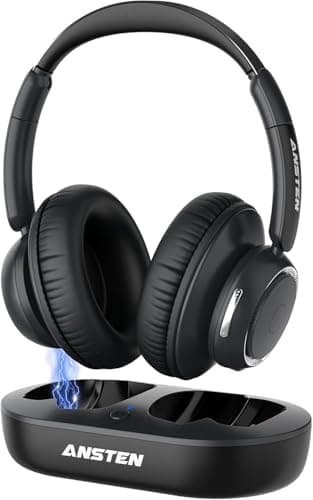Image of ANSTEN Wireless Headphones for TV Listening, TV Headphones Wireless with Charging Dock, Plug and Play, 45 Hrs Audio Playtime, No Audio Delay